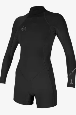Spring Suits^O'Neill Women's Bahia 2/1MM Back Zip Long Sleeve Spring - | blk/blk/blk