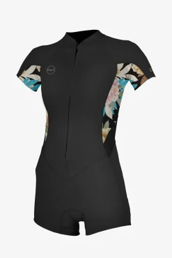 Spring Suits^O'Neill Women's Bahia 2/1MM Full Zip Spring - Glblk/flrl |