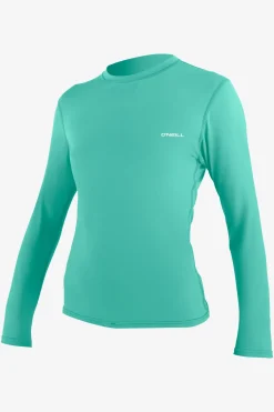 Uv Sun Protection & Rash Guards^O'Neill Women's Basic Skins-2 Long Sleeve Sun Shirt - Holiday |