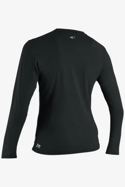 Uv Sun Protection & Rash Guards^O'Neill Women's Hybrid Long Sleeve Sun Shirt - Black |