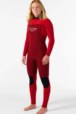 Full Suits^O'Neill Women's Hyperfreak Fire 4/3MM+ Chest Zip Full Wetsuit - Blk/blk |
