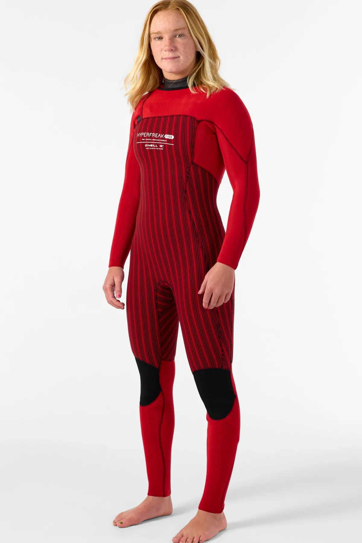 Full Suits^O'Neill Women's Hyperfreak Fire 4/3MM+ Chest Zip Full Wetsuit - Blk/blk |