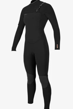 Full Suits^O'Neill Women's Hyperfreak 3/2+MM Chest Zip Full - | black/black