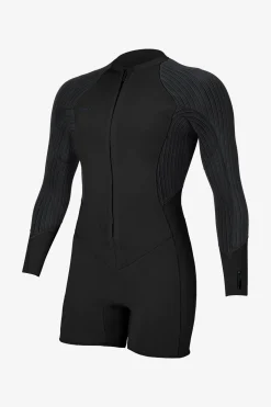 Spring Suits^O'Neill Women's Hyperfreak 2MM Fz Long Sleeve Surfsuit - Blk/blk |