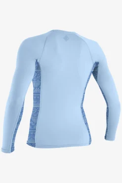 Uv Sun Protection & Rash Guards^O'Neill Women's Hyperfreak Skins Long Sleeve Rash Guard - Chamblu |