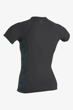 Uv Sun Protection & Rash Guards^O'Neill Women's Hyperfreak Skins Rash Guard - Steel/isla |