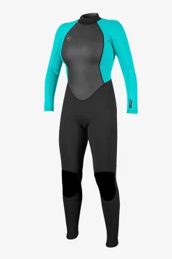 Full Suits^O'Neill Women's Reactor-2 3/2MM Back Zip Full - | blk/light aqua