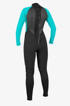Full Suits^O'Neill Women's Reactor-2 3/2MM Back Zip Full - | blk/light aqua