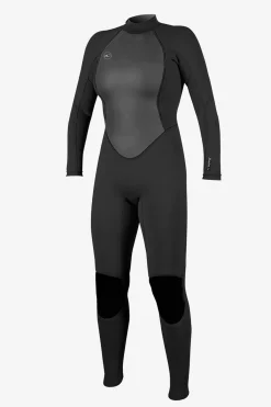 Full Suits^O'Neill Women's Reactor-2 3/2MM Back Zip Full - | blk/blk