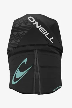 Wake-Waterski Vests^O'Neill Women's Reactor Uscg Life Vest - | blk/blk