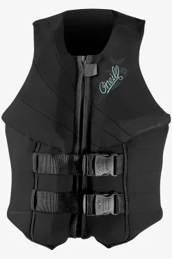 Wake-Waterski Vests^O'Neill Women's Siren Uscg Life Vest - | blk/blk/blk