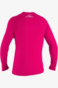Uv-Sun-Protection Rash Guards|Uv-Sun-Protection Rash Guards^O'Neill Youth Basic Skins 50+ Long Sleeve Sun Shirt - | watermelon