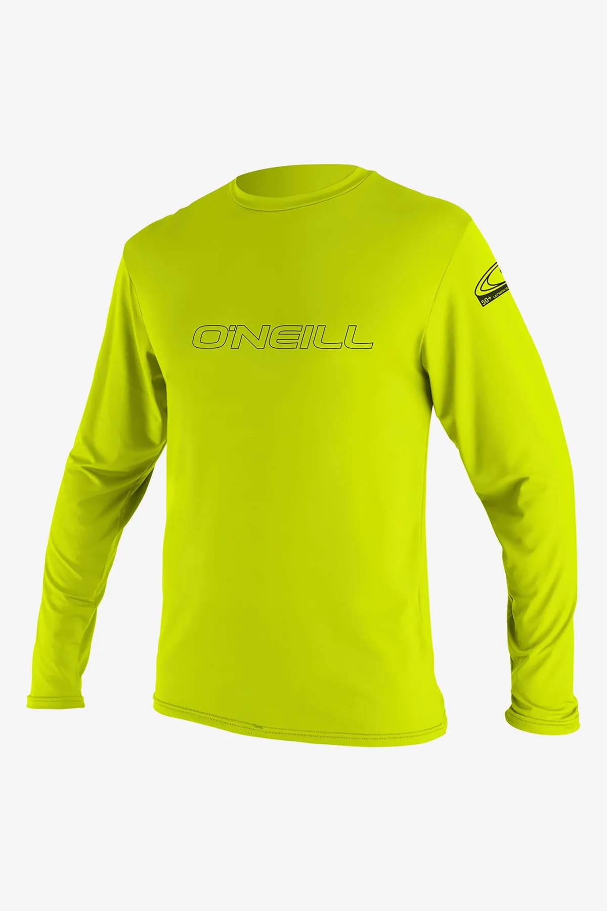 Uv-Sun-Protection Rash Guards|Uv-Sun-Protection Rash Guards^O'Neill Youth Basic Skins 50+ Long Sleeve Sun Shirt - | lime