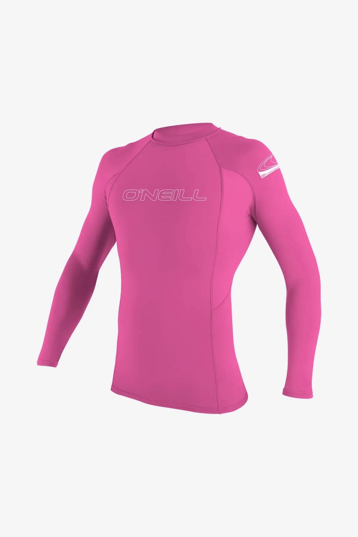 Uv-Sun-Protection Rash Guards|Uv-Sun-Protection Rash Guards^O'Neill Youth Basic Skins 50+ Long Sleeve Rashguard - Fox Pink |