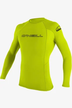 Uv-Sun-Protection Rash Guards|Uv-Sun-Protection Rash Guards^O'Neill Youth Basic Skins 50+ Long Sleeve Rashguard - | lime