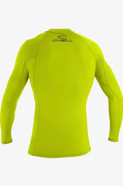 Uv-Sun-Protection Rash Guards|Uv-Sun-Protection Rash Guards^O'Neill Youth Basic Skins 50+ Long Sleeve Rashguard - | lime
