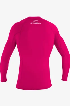 Uv-Sun-Protection Rash Guards|Uv-Sun-Protection Rash Guards^O'Neill Youth Basic Skins 50+ L/S Rash Guard watermelon