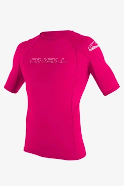 Uv-Sun-Protection Rash Guards|Uv-Sun-Protection Rash Guards^O'Neill Youth Basic Skins 50+ Rashguard - | watermelon