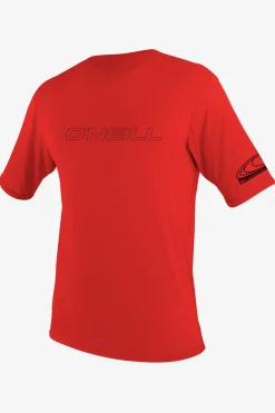 Uv-Sun-Protection Rash Guards|Uv-Sun-Protection Rash Guards^O'Neill Youth Basic Skins 50+ Sun Shirt - | red