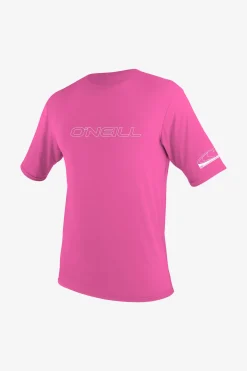 Uv-Sun-Protection Rash Guards|Uv-Sun-Protection Rash Guards^O'Neill Youth Basic Skins 50+ Sun Shirt - Fox Pink |