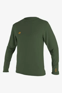 Uv-Sun-Protection Rash Guards|Uv-Sun-Protection Rash Guards^O'Neill Youth Premium Long Sleeve Sun Shirt - | dark olive