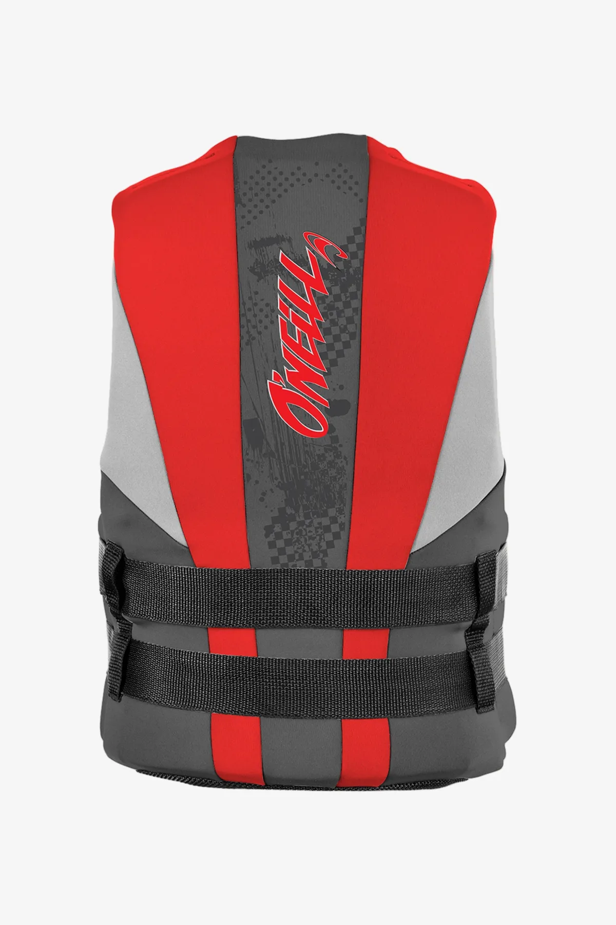 Wake-Waterski Vests|Wake-Waterski Vests^O'Neill Youth Reactor USCG Vest coal/red/flint
