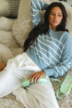Sweaters, Hoodies & Fleece^O'Neill Zephi Long Sleeve Sweater - | faded denim