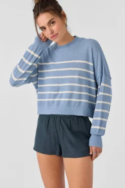 Sweaters, Hoodies & Fleece^O'Neill Zephi Long Sleeve Sweater - | faded denim