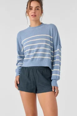 Sweaters, Hoodies & Fleece^O'Neill Zephi Long Sleeve Sweater - | faded denim