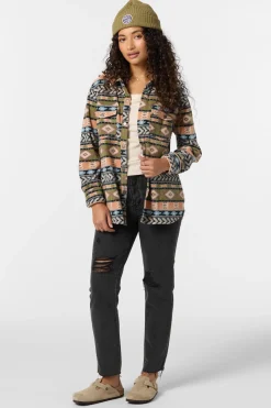 Tops^O'Neill Zuma Superfleece Long Sleeve Top - | martini olive