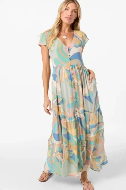 Dresses^O'Neill Zygrid Butterfly Dress Midi Dress - | desert sage