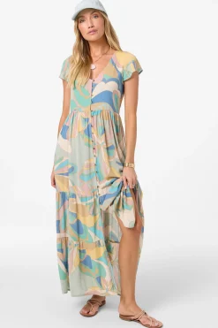 Butterfly Geo Collection|New Arrivals^O'Neill Zygrid Butterfly Midi Dress desert sage